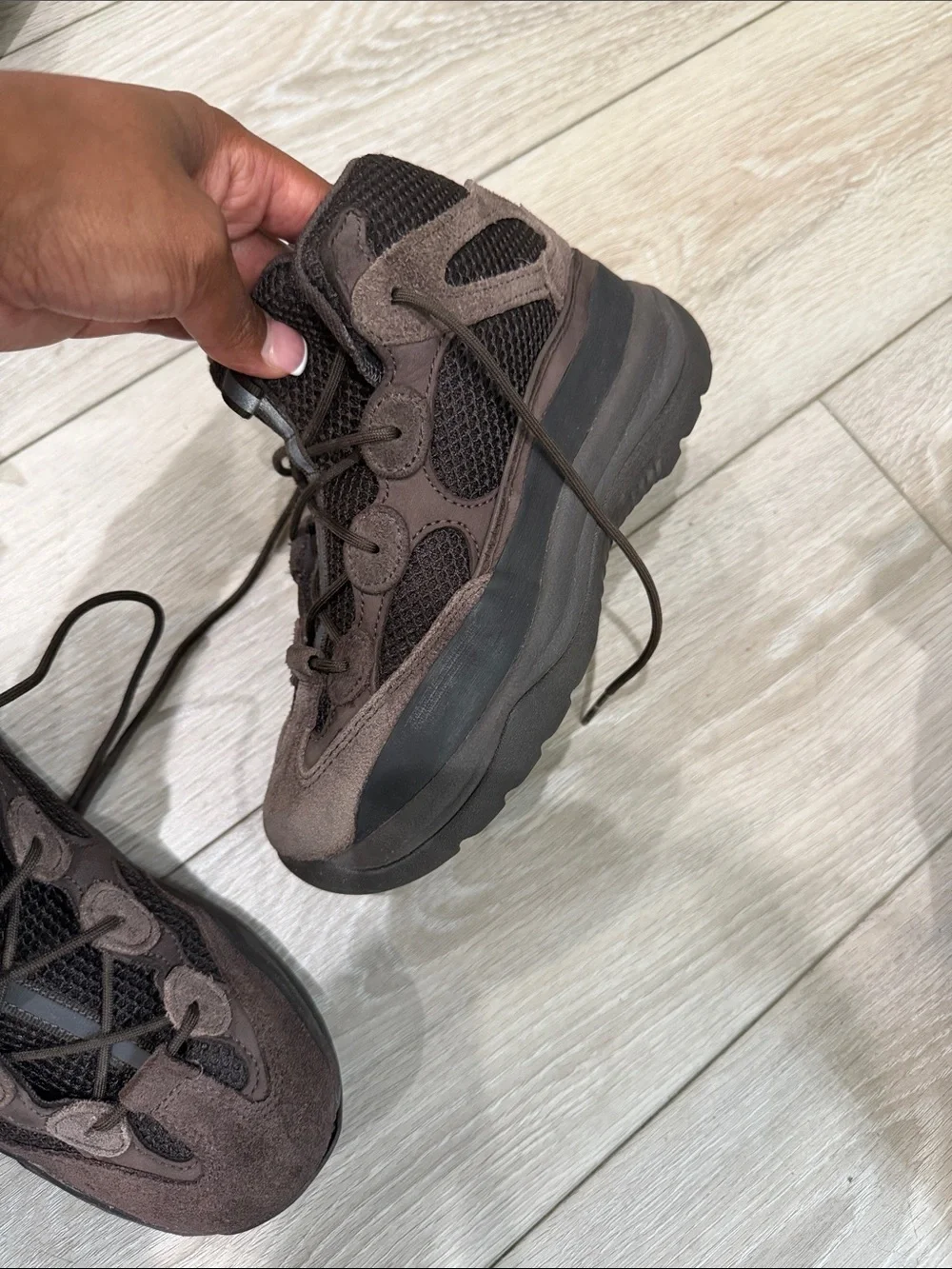 2019 adidas Yeezy Desert Boot Kids 'Oil'